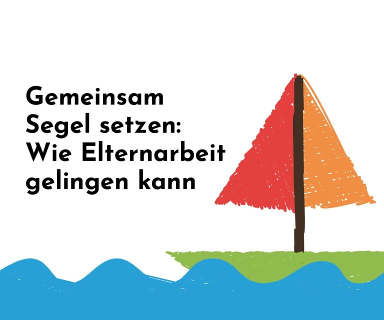 Weiterbildung für Fachkräfte Illustration für die Weiterbildung für Fachkräfte, die ein Segelboot auf dem Wasser zeigt